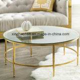 2017 New Model Round Table Furniture Glass Coffee Table