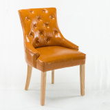 Solid Wood Legs Tufted Upholstery Dining Chair