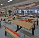 Concise Cafeteria Restaurant Table and Chairs
