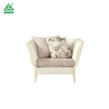 White Solid Wood 3 Seater and 2 Seater Sofa Set Residential Decoration