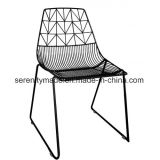 Chinese Stackable Metal Arrow Wire Outdoor Wedding Dining Chair