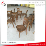 Wood Imitation Restaurant Chain Shops Fast Food Sitting Chairs (FC-121)