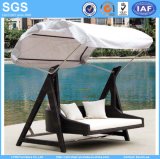 Outdoor Garden Furniture Rattan Swing Chair Swing Sofa with Canopy