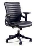 Modern Furniture PU Leather Strip Reception Glossy Leisure Chair