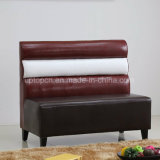Fashionable Leather Cafe Restaurant Furniture Sofa with Wave Backrest (SP-KS357)