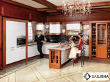 Belgium Modern Home Hotel Furniture Island Wood Kitchen Cabinet