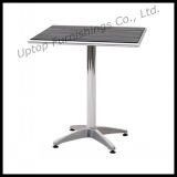 Wholesale Outdoor Bistro Wood Top Dining Aluminum Table (SP-AT326)