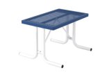 40-Inch Square Expanded Metal Canteen Table