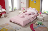 The Most Popular Modern Children Princess Pink Leather Bed (HCB001)