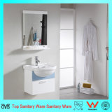 Bottom Ceramic Sanitry Ware PVC Bathroom Cabinets with Basin