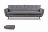 Modern Elegant Home Furniture Living Room 3-Seaters Fabric Sofa (HC105)