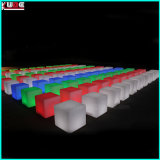 Big Cube Table Glass Cube Table LED Furnishing LED Light up Cube Table
