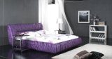 Modern Purple Fabric Bed