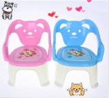 2017 New Sample Own Design Dog Shape Musical Cashion Children Plastic Chair