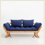 Modern Simple Nordic Japanese-Style Solid Wood Foldable Sofa