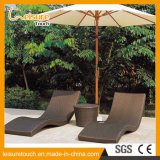 Wicker Lying Rattan Lounge Wavy Shape Deck Chair Outdoor Garden Patio Home Beach Poolside Furniture