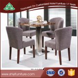 Four Seater Modern Restaurant Furniture Dining Table with Chair Free Design Customized