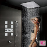 Chrome Royal Style Wall Mounted Rainfall Shower Head Bathroom Shower Set