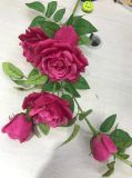 Real Touch Artificial Rose Flowers Bouquets for Wedding Home Decoration