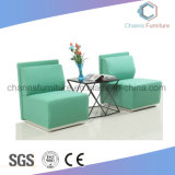 Chinese Stylish Furniture Living Room Fabric Green Color Office Sofa