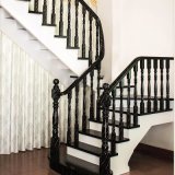 Modern Indoor Carved Wood Spiral Staircase (GSP16-004)