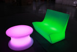 Modern Plastic Furniture Set LED Light up Chair