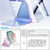 Plastic with 8 Lights Square Pocket LED Makeup Mirror