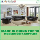 China Lecong Sectional Leather Chesterfield Sofa