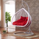 New Outdoor Swing Egg Chair, PE Rattan Furniture, Rattan Basket Double Seater (D152A)