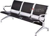 Metal Airport/Hospital/Waiting Room Waiting Chair with PU Leather Cover