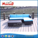 Modern Cheap Rattan Outdoor Furniture blue Cushion Sectional Sofa Set