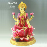 Home Decoration Red Color Resin Hindu God Statues