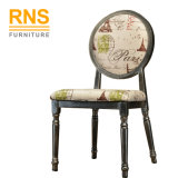 D050 Modern Round Back Fabric Seating Comfort Dining Room Chair