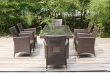 Aluminum Tube Wicker Table and Chairs Outdoor Furniture (FS-2062+ FS-2063)