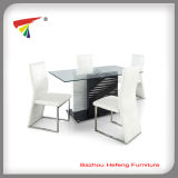 Unique Design Stylish Glass Household Table and Chairs (DT078)