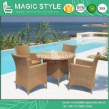 3.5mm Round Wicker Dining Set Round Table Wicker Chair Rattan Chair Aluminum Chair (Magic Style)