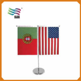 Table Flag with Stainless Steel for Outdoor Decoration (HYTF-AF014)