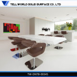 New Design Luxury Solid Surface Dining Table and Chairs Home Furniture Design
