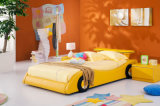The Most Popular Modern Children Yellow Racing Car Bed (HC006)