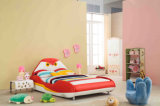 Popular Modern Cute Bird Children Leather & Fabric Bed (HC009)