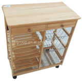 Metallic Varnished Finishing Customized Solid Wood Cabinet for Kitchen