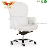 MID-Back Bonded Leather Chair White