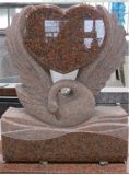 Red Memorials European/Russian Granite/Marble Tombstone with Customized Design