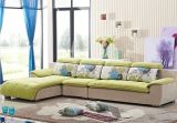 Light Green Color Spring Style Sofa Made of Drapery