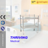 Thr-Mt240 2018 Hospital Stainless Steel Treatment Trolley