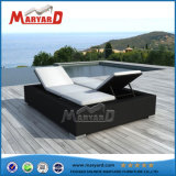 China Foshan Metal Outdoor Furniture Double Bed Sun Lounger