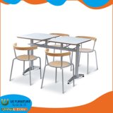 Factory Price Square Plastic Dining Table with Chairs