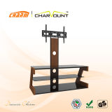 High Quality Tempered Glass & MDF Adjustable LCD TV Stand Have Special Word Design (CT-FTVS-CMW101)