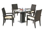 Outdoor Stacking Dining Rattan Chair Rattan Table Garden Furniture