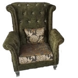 Hotel and Indoor Furniture Fabric Tiger Chair (2098#)